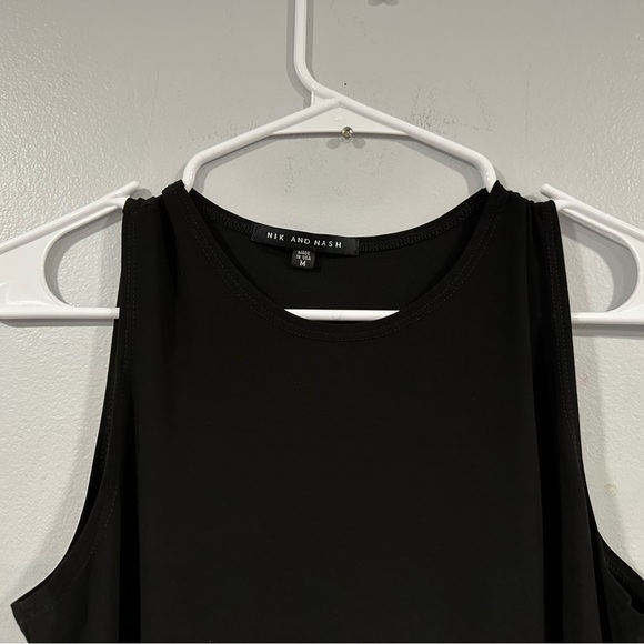 Nik and Nash Black Sleeveless Tunic Dress Medium M - Picture 4 of 7